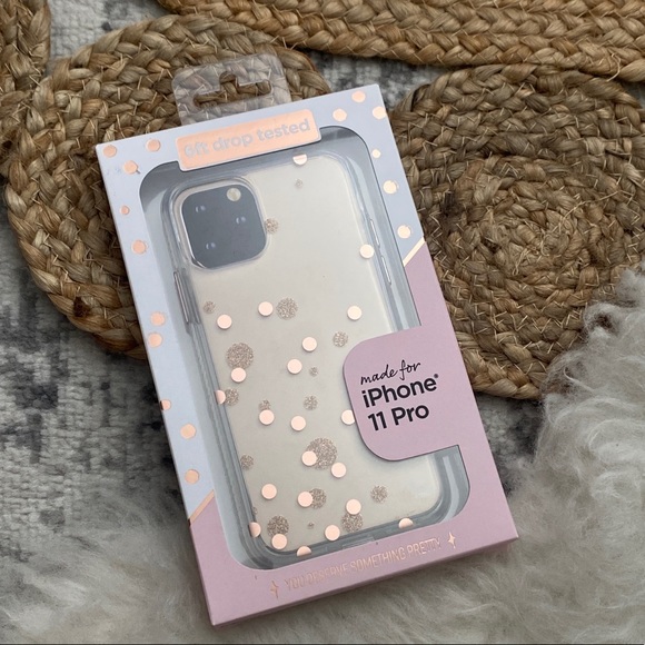 iPhone 11pro gold polka dot case phone case iPhone - Picture 1 of 5